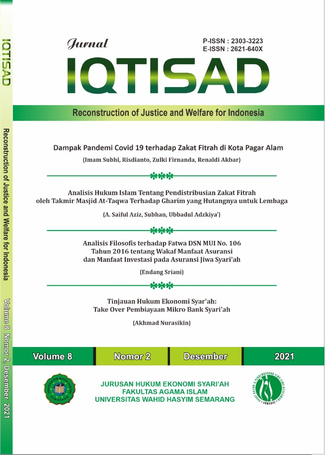 JURNAL IQTISAD: Reconstruction of Justice and Welfare for Indonesia